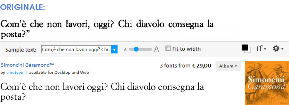 Pulp (Feltrinelli) font: Simoncini Garamond