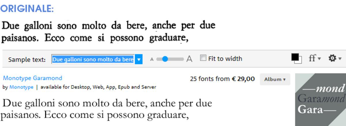 Pian della tortilla (Bompiani) font: Garamond