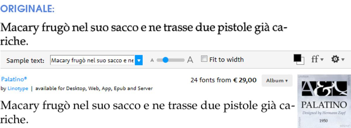 Veracruz (Mondadori) font: Palatino