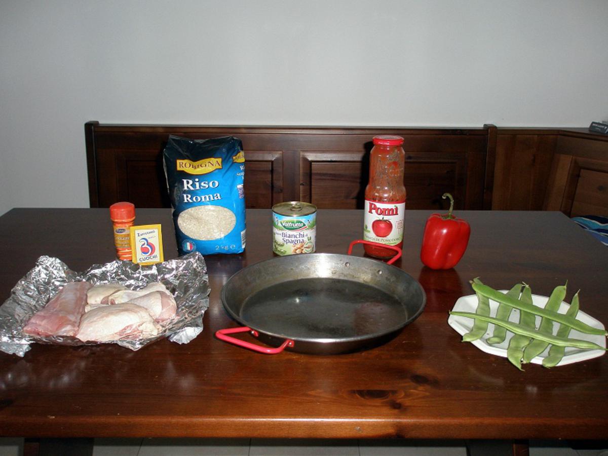 • Ingredienti per fare la Paella Valenciana