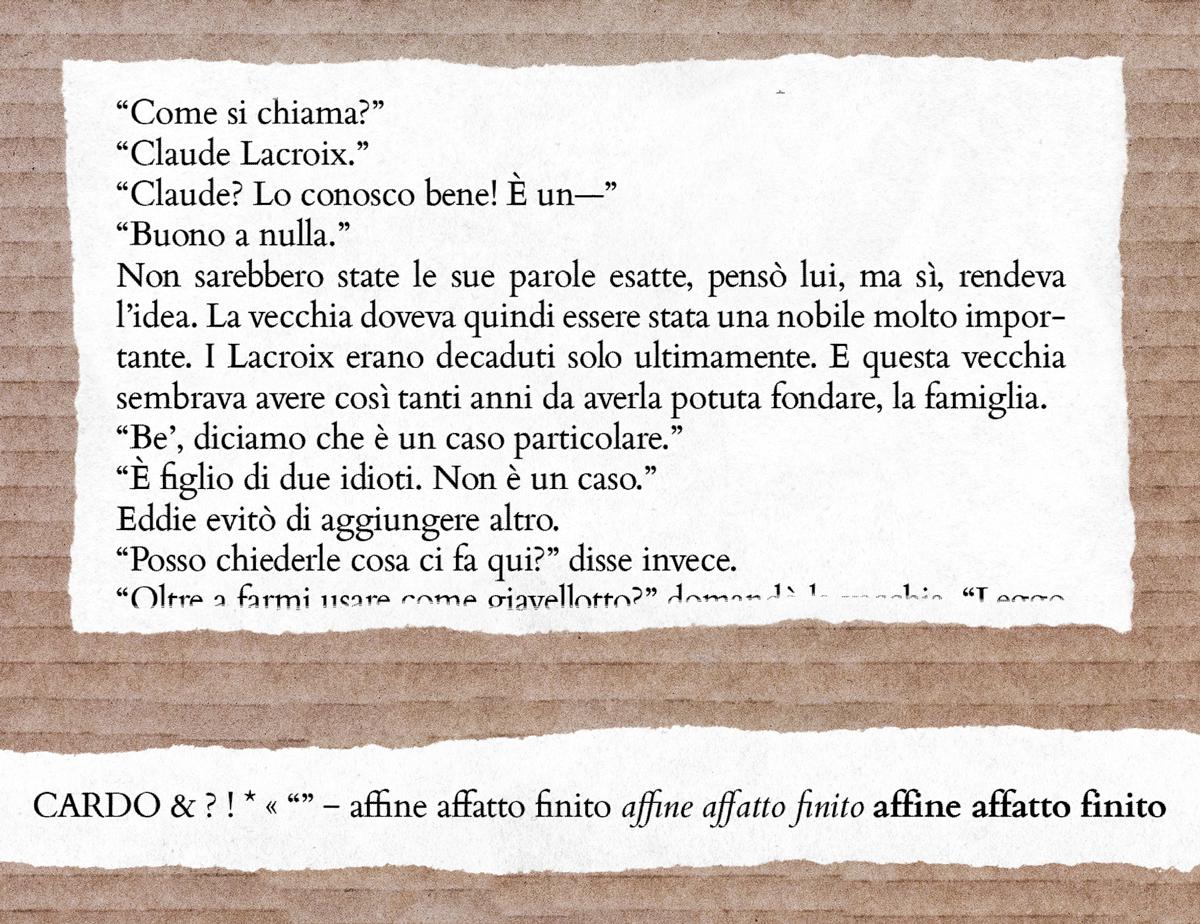 Cardo - Miglior font gratuito per libri