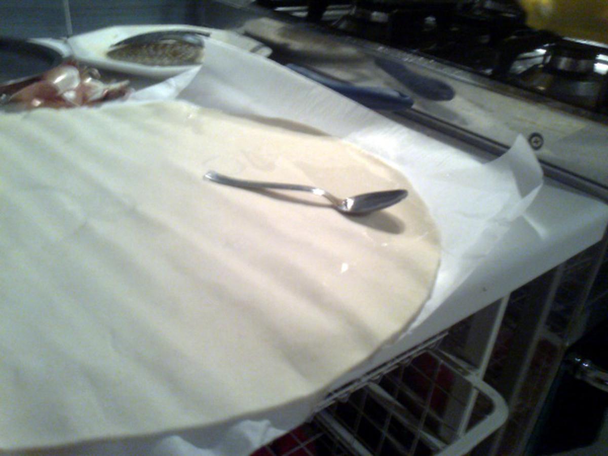 • La pasta sfoglia spennellata
