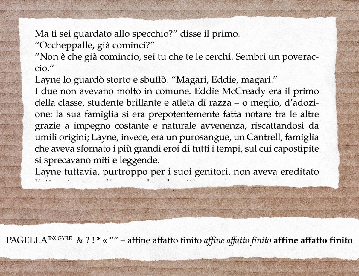 Pagella - Miglior font gratuito per libri